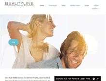 Tablet Screenshot of go-beautyline.ch